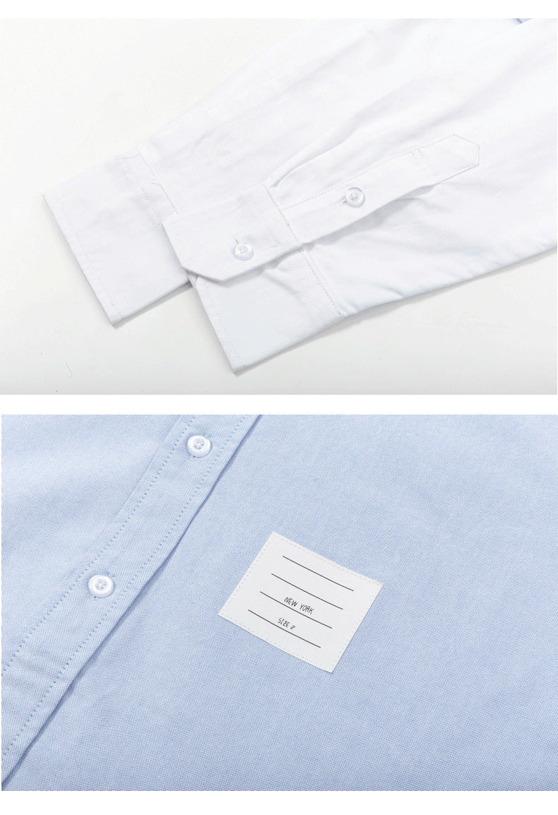 White and grey colorblock shirt（副本） THOM TREND