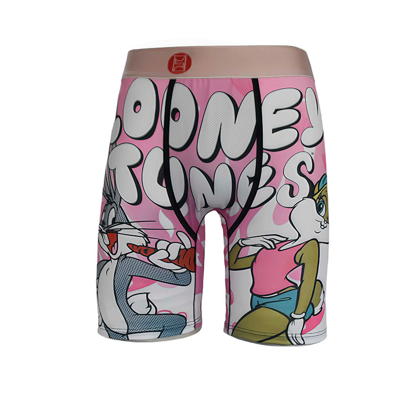 Ethika Style Dark Ghost Graphic Long-Leg Boxer Briefs
