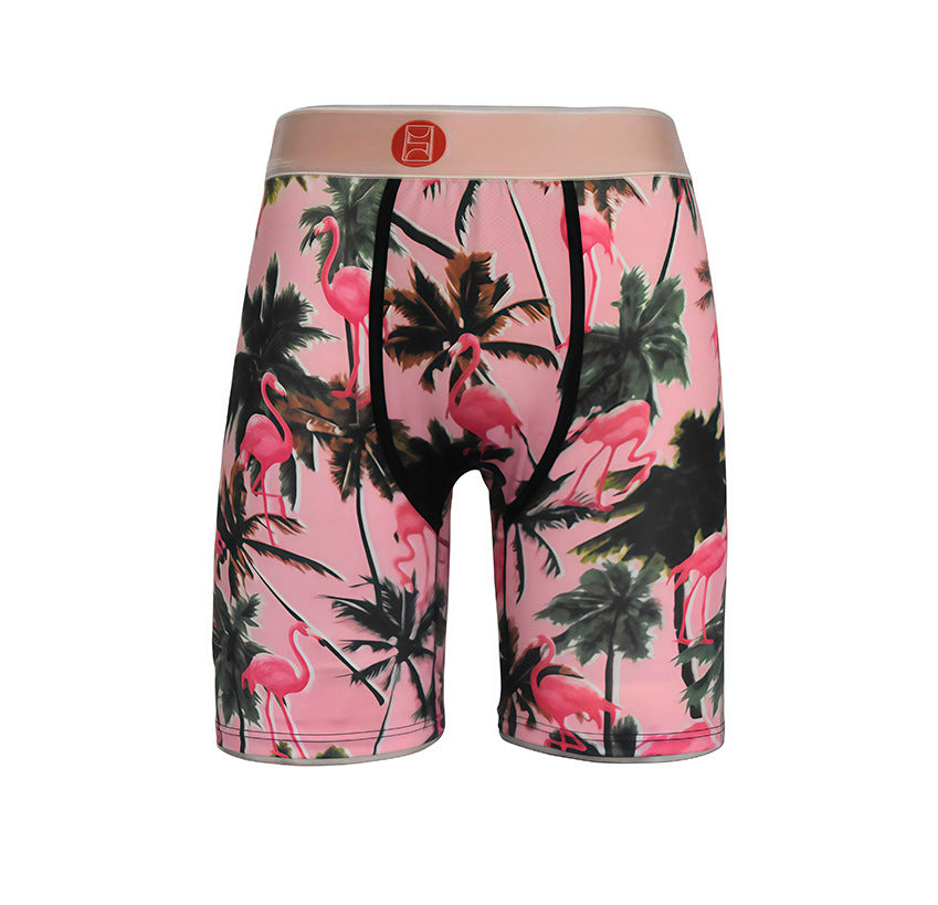 Ethika Style Skull Graphic Long-Leg Boxer Briefs