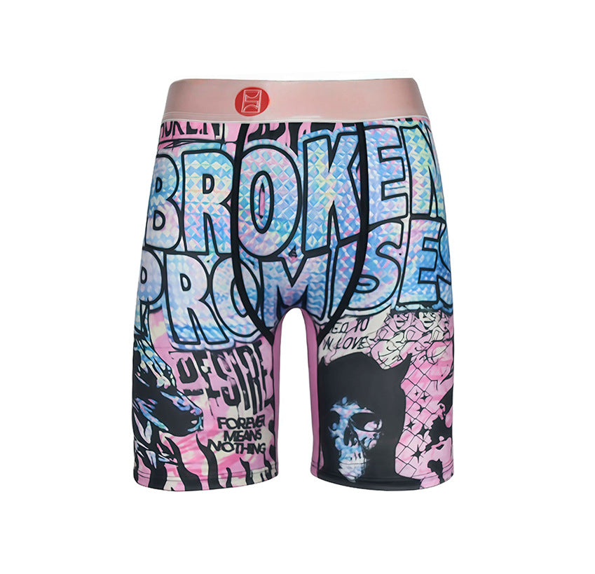 Ethika Style Shark Mouth Graphic Long-Leg Boxer Briefs