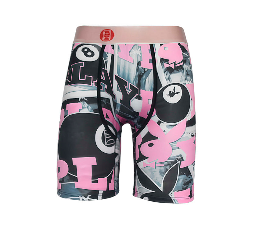 Ethika Style Shark Mouth Graphic Long-Leg Boxer Briefs