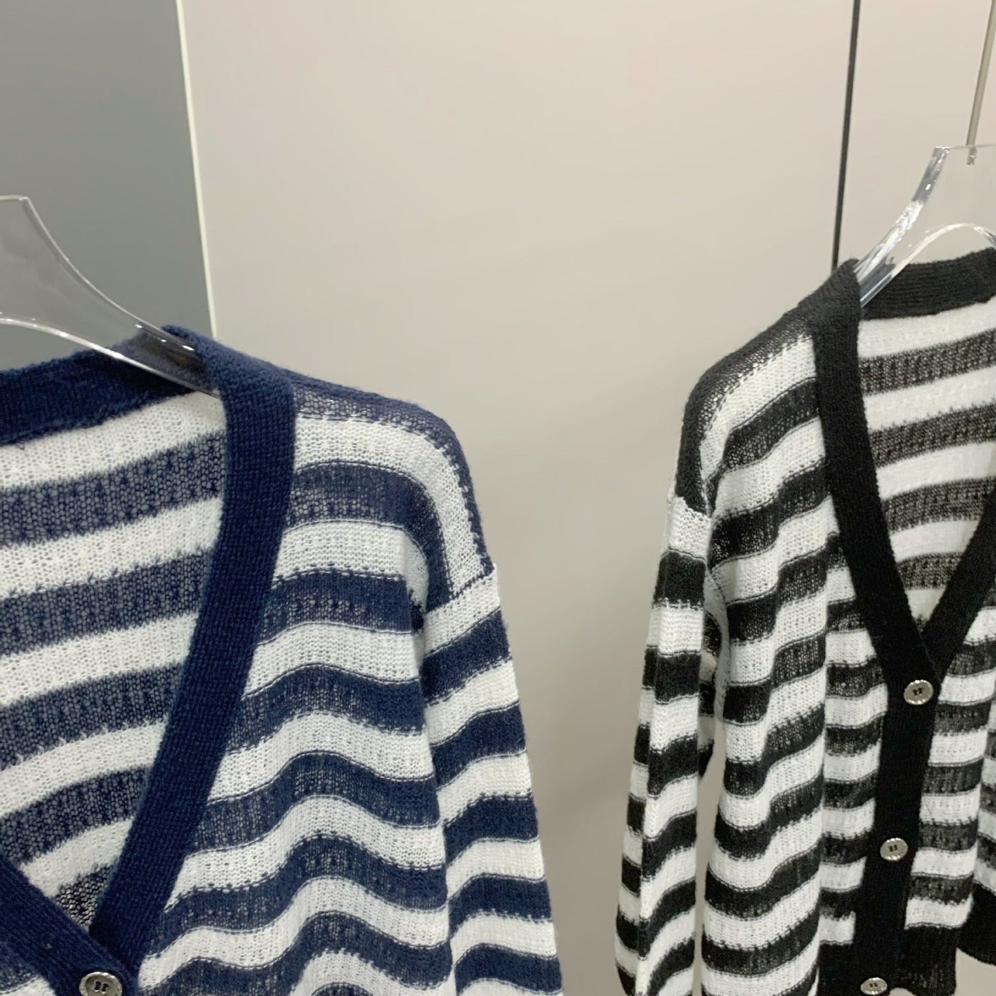 2025SS Striped color block knitted sweater THOM TREND