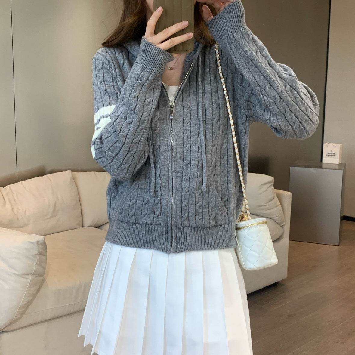THOM Ribbon knitted cardigan（复制） THOM TREND