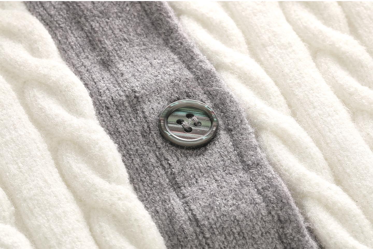 2025SS Lapel Cable Cardigan Sweater THOM TREND