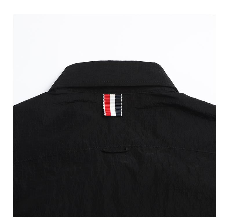 2025SSS Double sleeve patch shirt THOM TREND