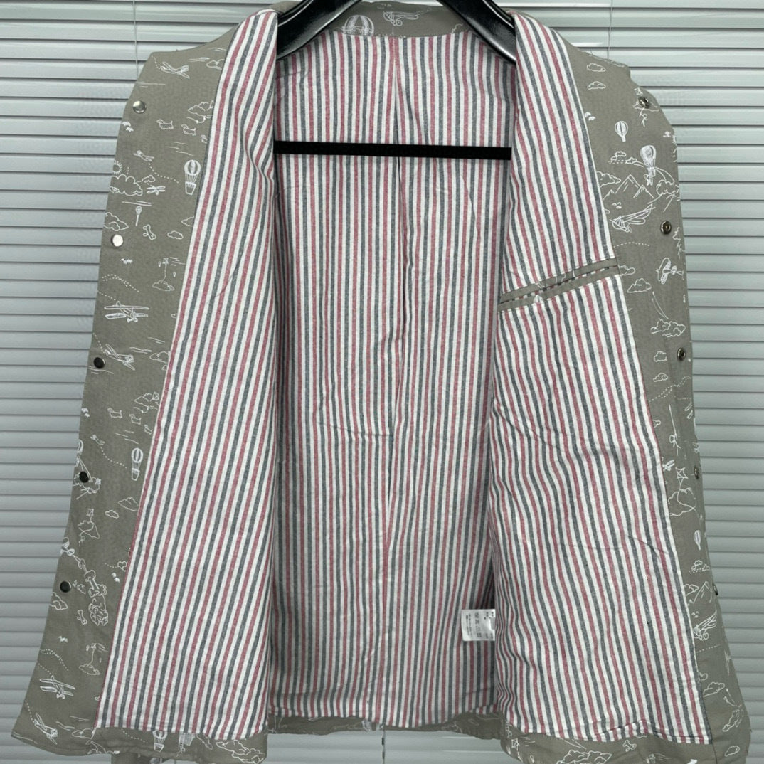 2025SS printed shirt THOM TREND