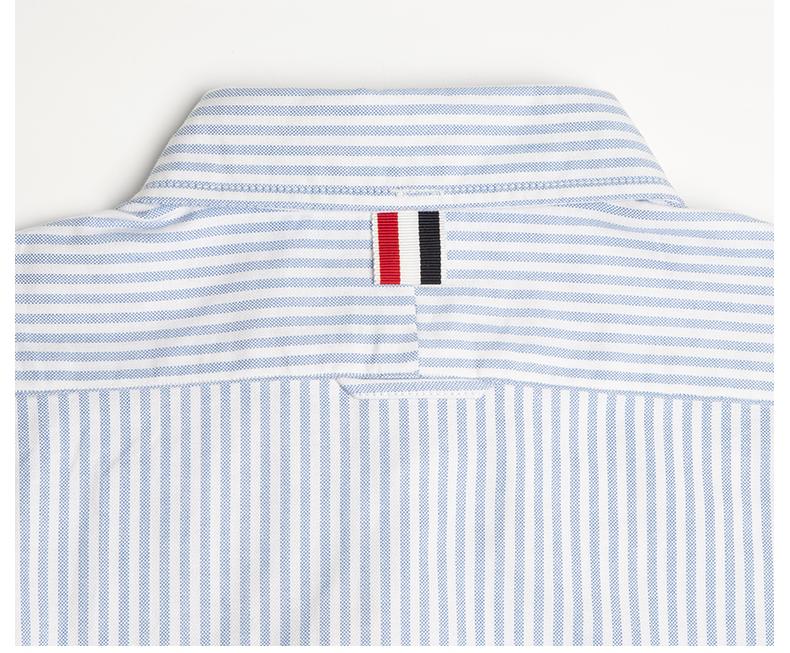 2025SS Striped white stripe shirt THOM TREND