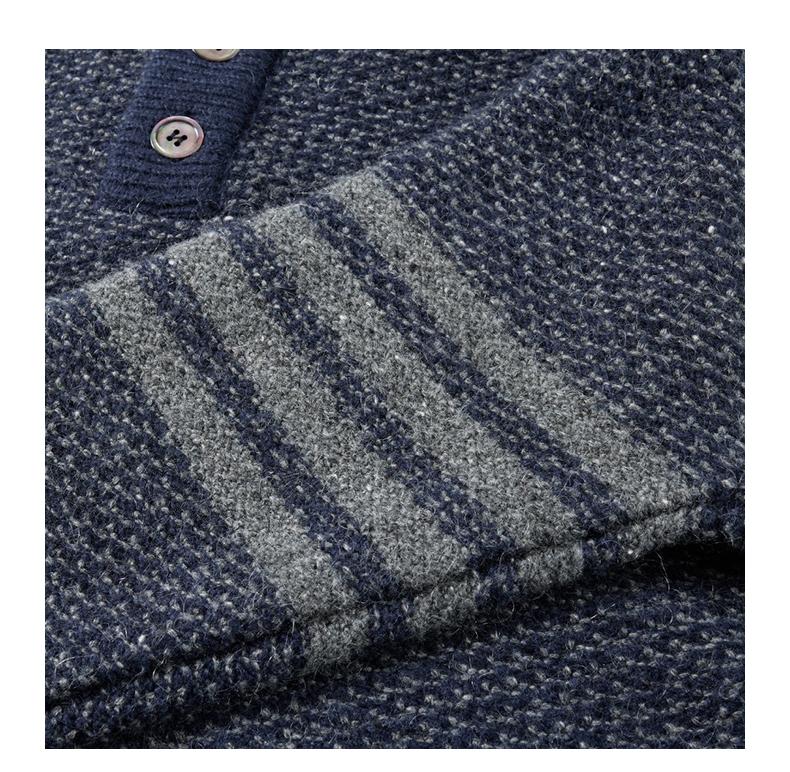 Chunky knit lapel sweater THOM TREND