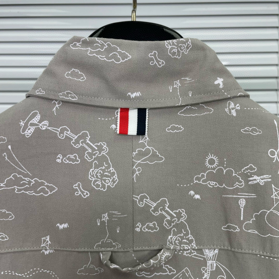 2025SS printed shirt THOM TREND