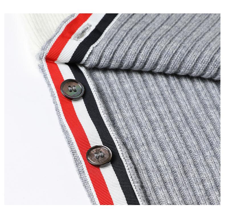 2025S Women's perforated jacket with placket THOM TREND