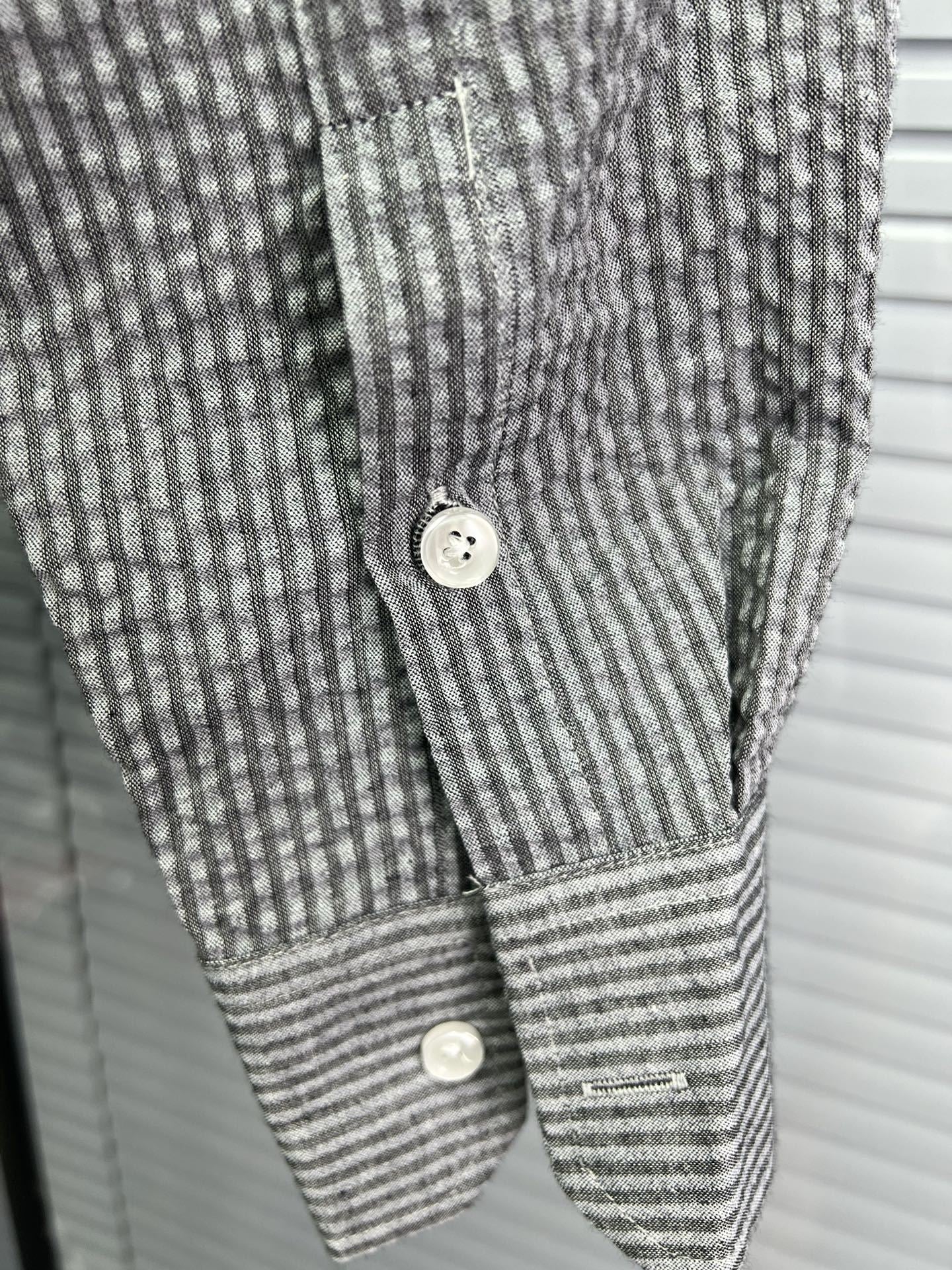 Men's Seersucker Shirt THOM TREND