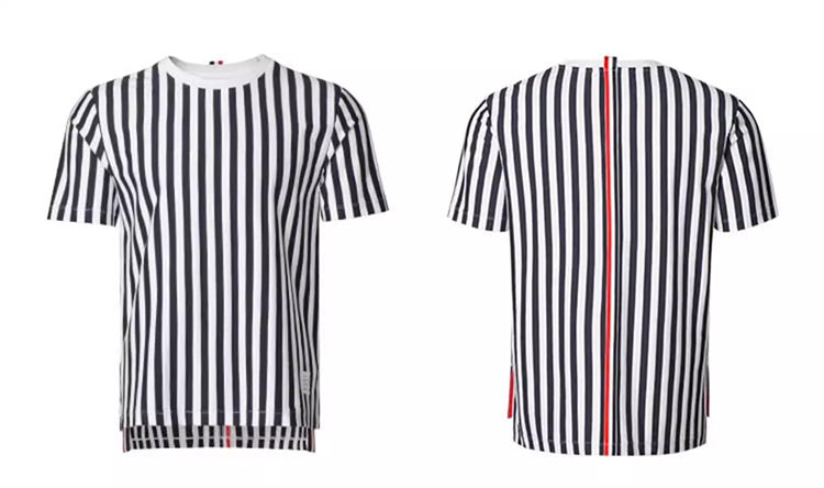 Unisex vertical striped T-shirt THOM TREND