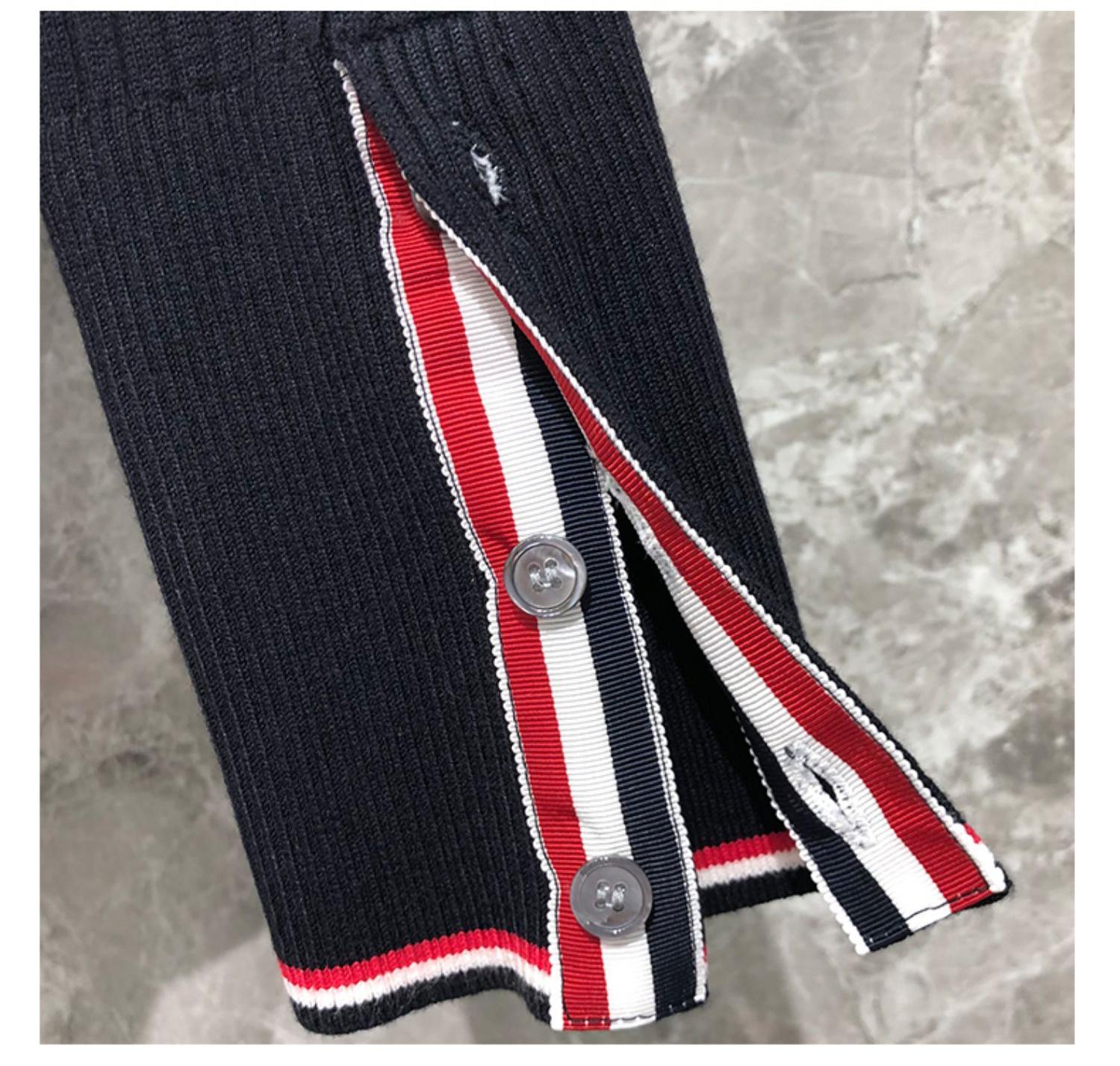 2025SS Color-blocked cardigan THOM TREND