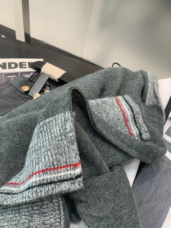 2025SS Hooded knitted cardigan THOM TREND