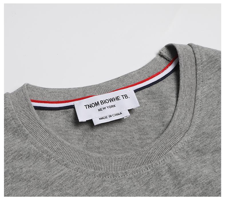 2025SS Double-sleeved ribbon T-shirt THOM TREND