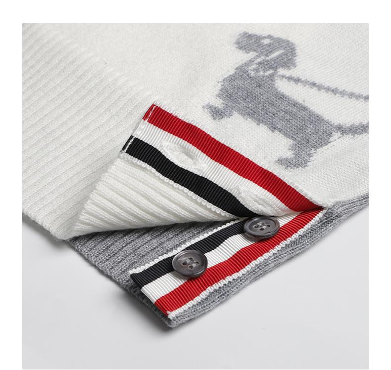 Unisex Stickman Dog Walking Cardigan THOM TREND