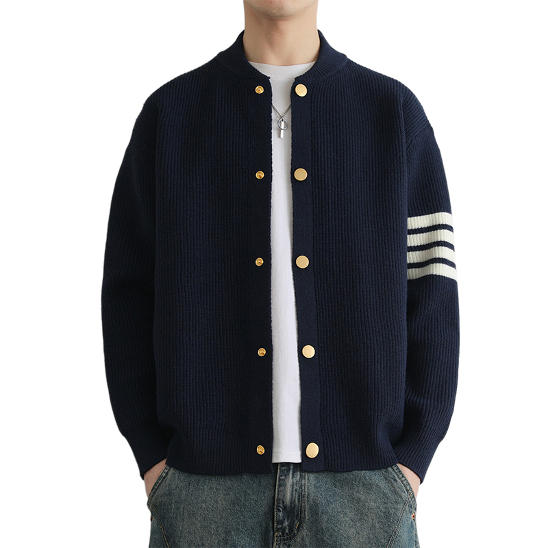 single-breasted knit sweater THOM TREND