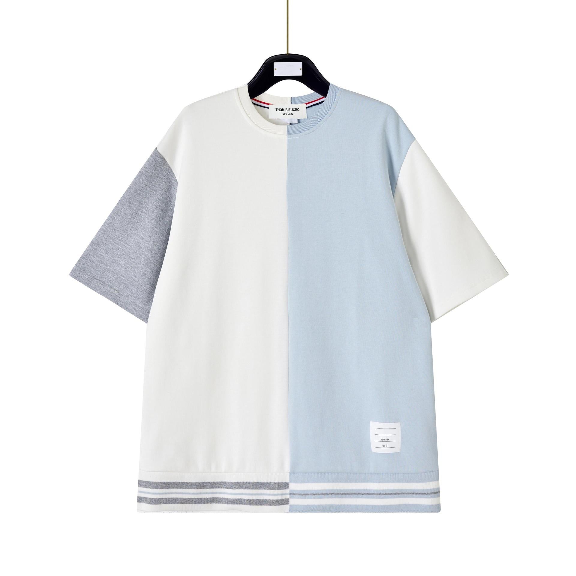 Unisex contrast color short-sleeve THOM TREND