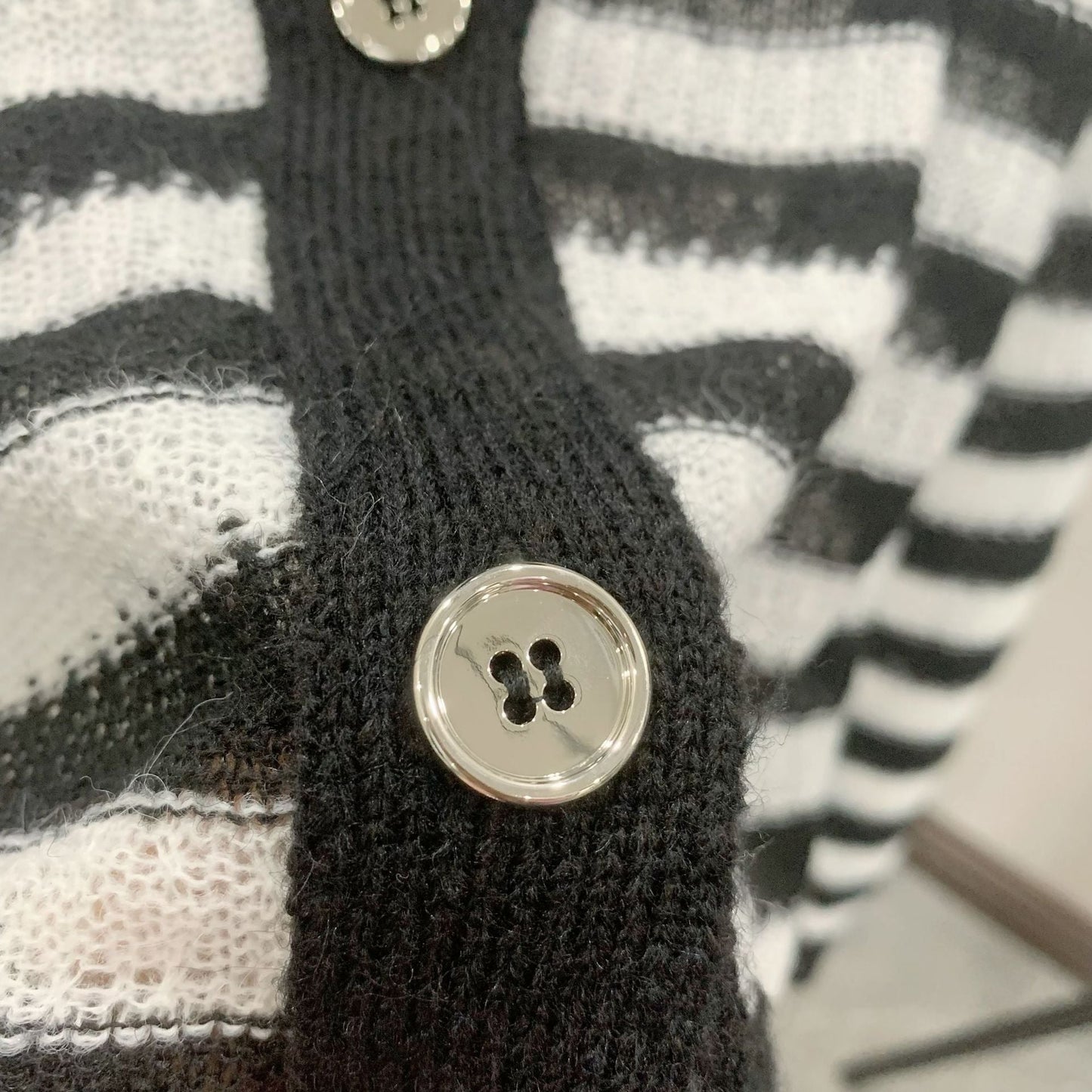 2025SS Striped color block knitted sweater THOM TREND