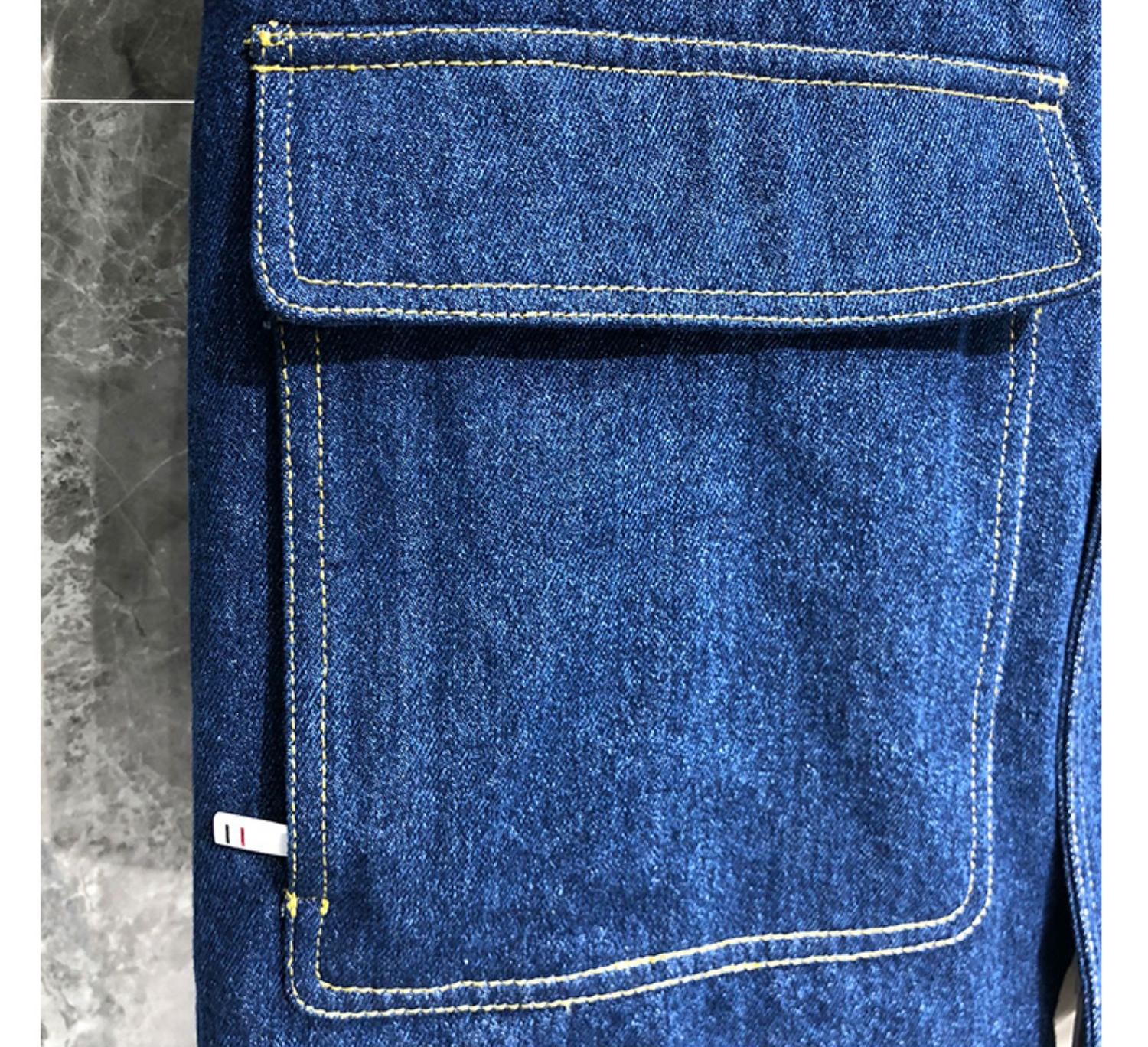 2025SSS Mid-length denim jacket THOM TREND