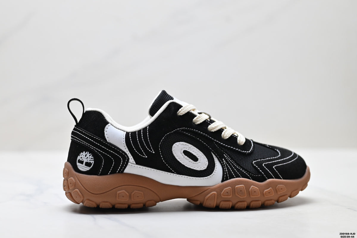 Timberland Black Rugged Low Sneaker - right-facing side profile main image