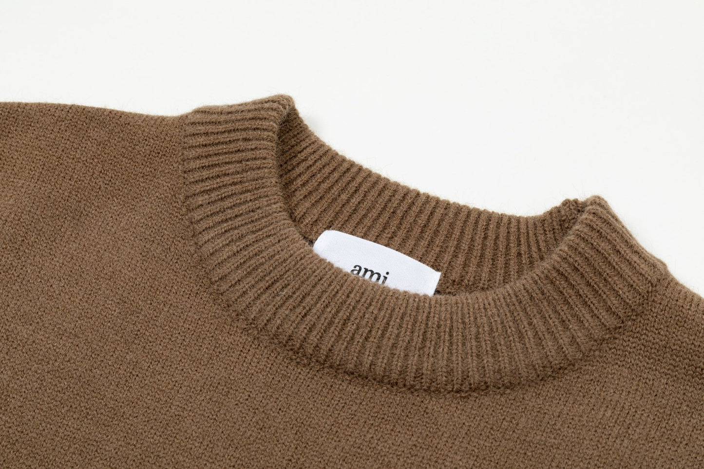 White Heart Embroidered Crewneck Sweater