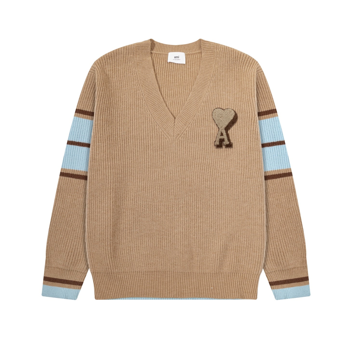 Relaxed V-Neck Knit Sweater