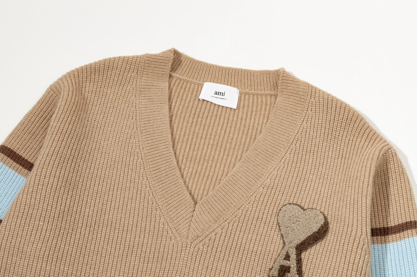 Relaxed V-Neck Knit Sweater