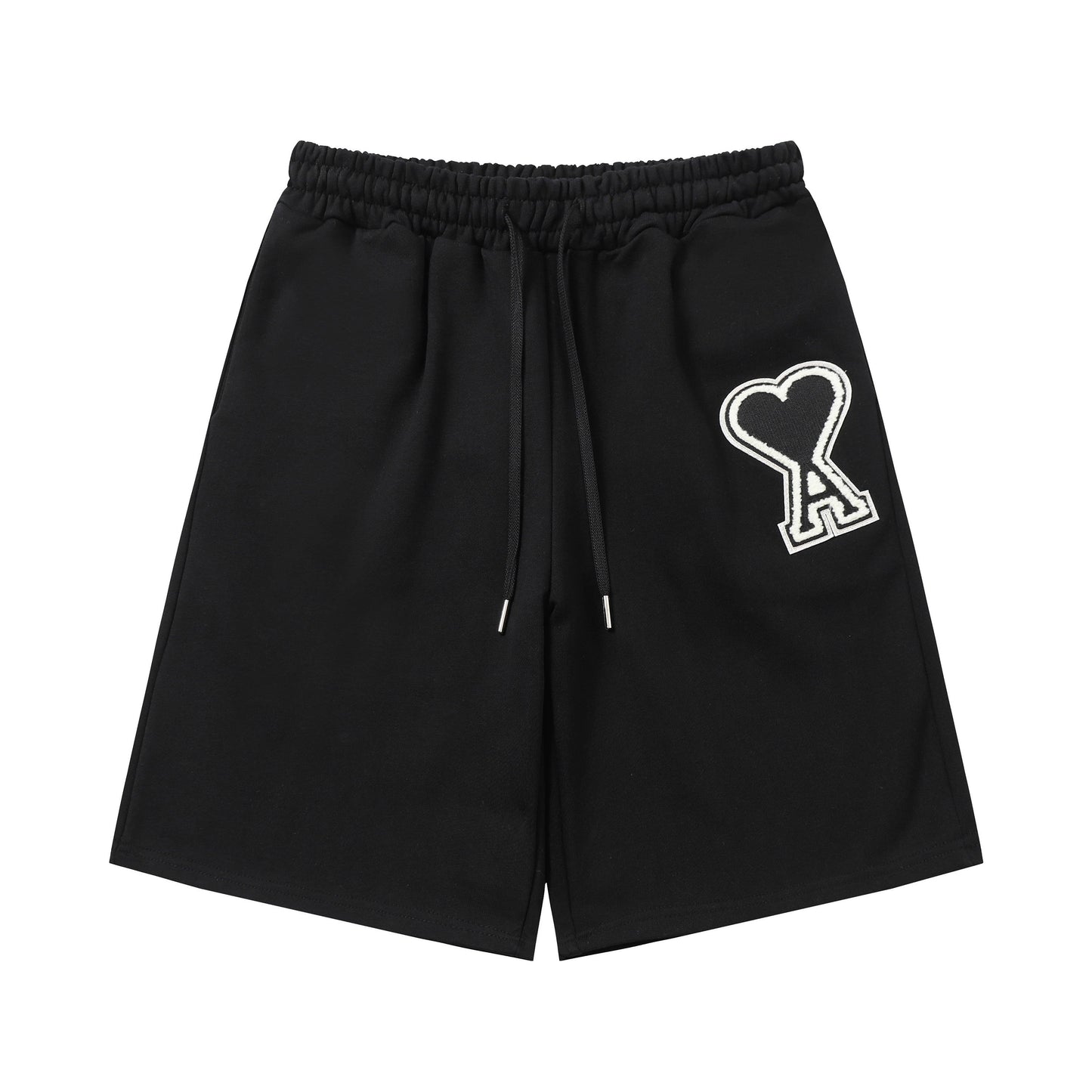 AMI  Classic Embroidered Heart Logo Shorts
