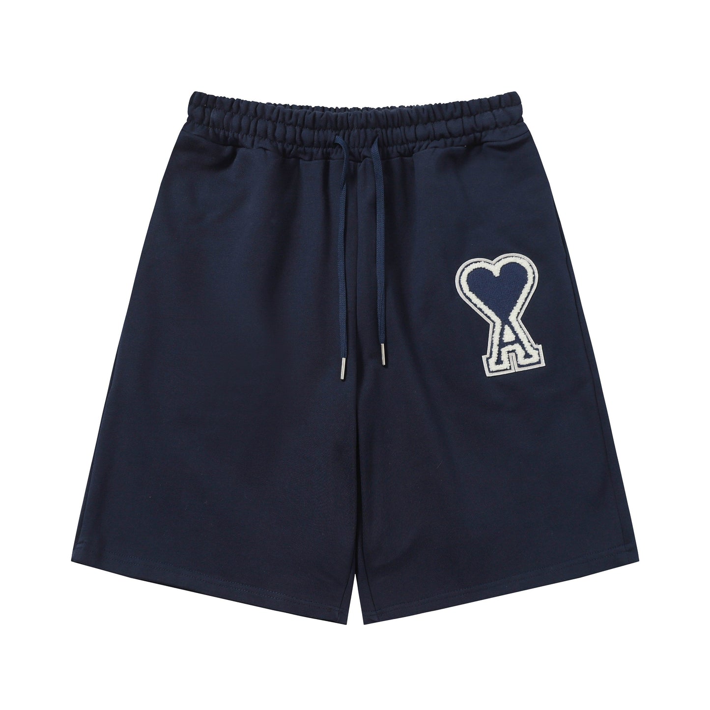 AMI  Classic Embroidered Heart Logo Shorts