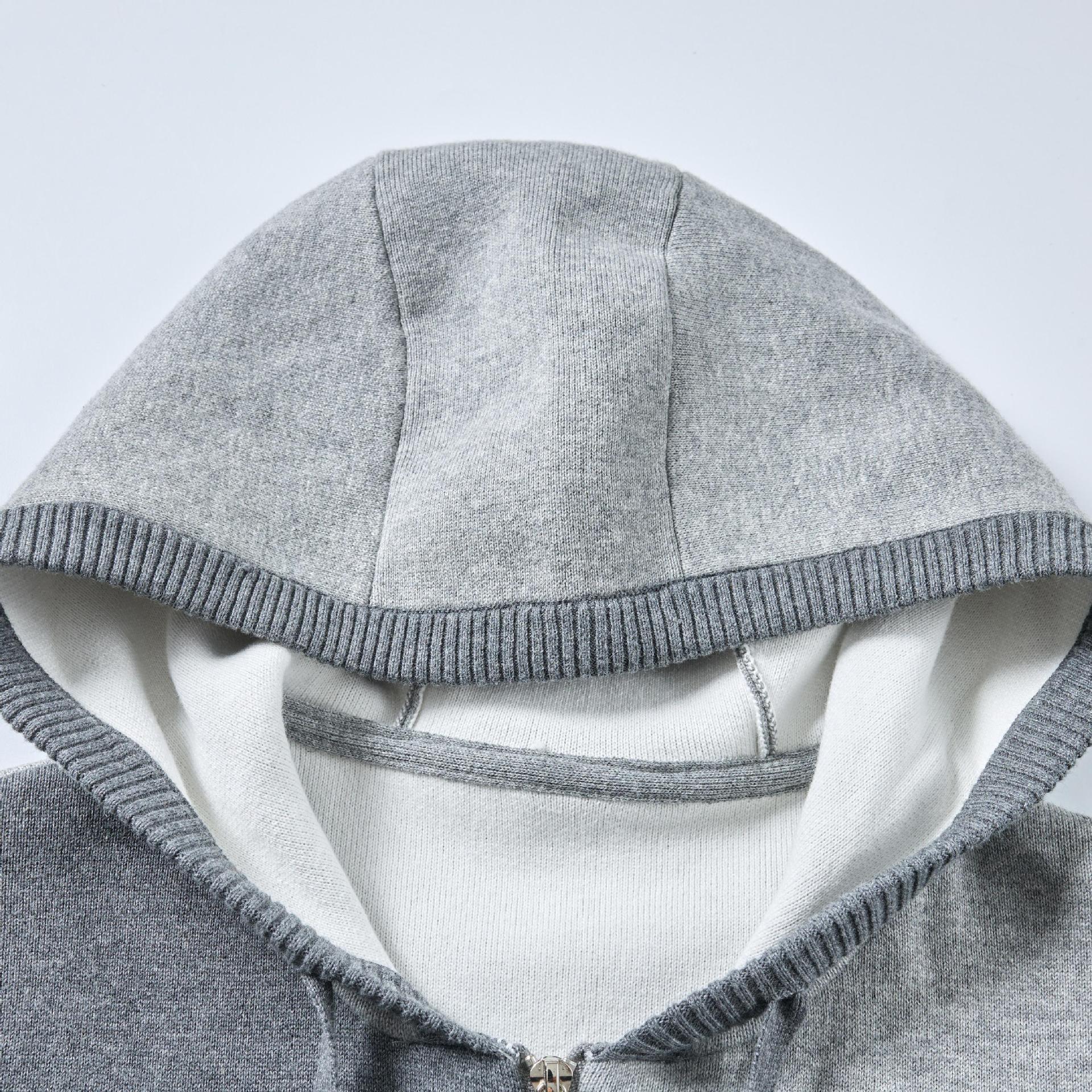 2025SS  Left and right colorblock hoodie THOM TREND