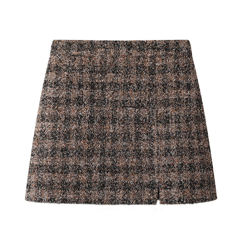 2025SS Plaid short jacket + skirt THOM TREND