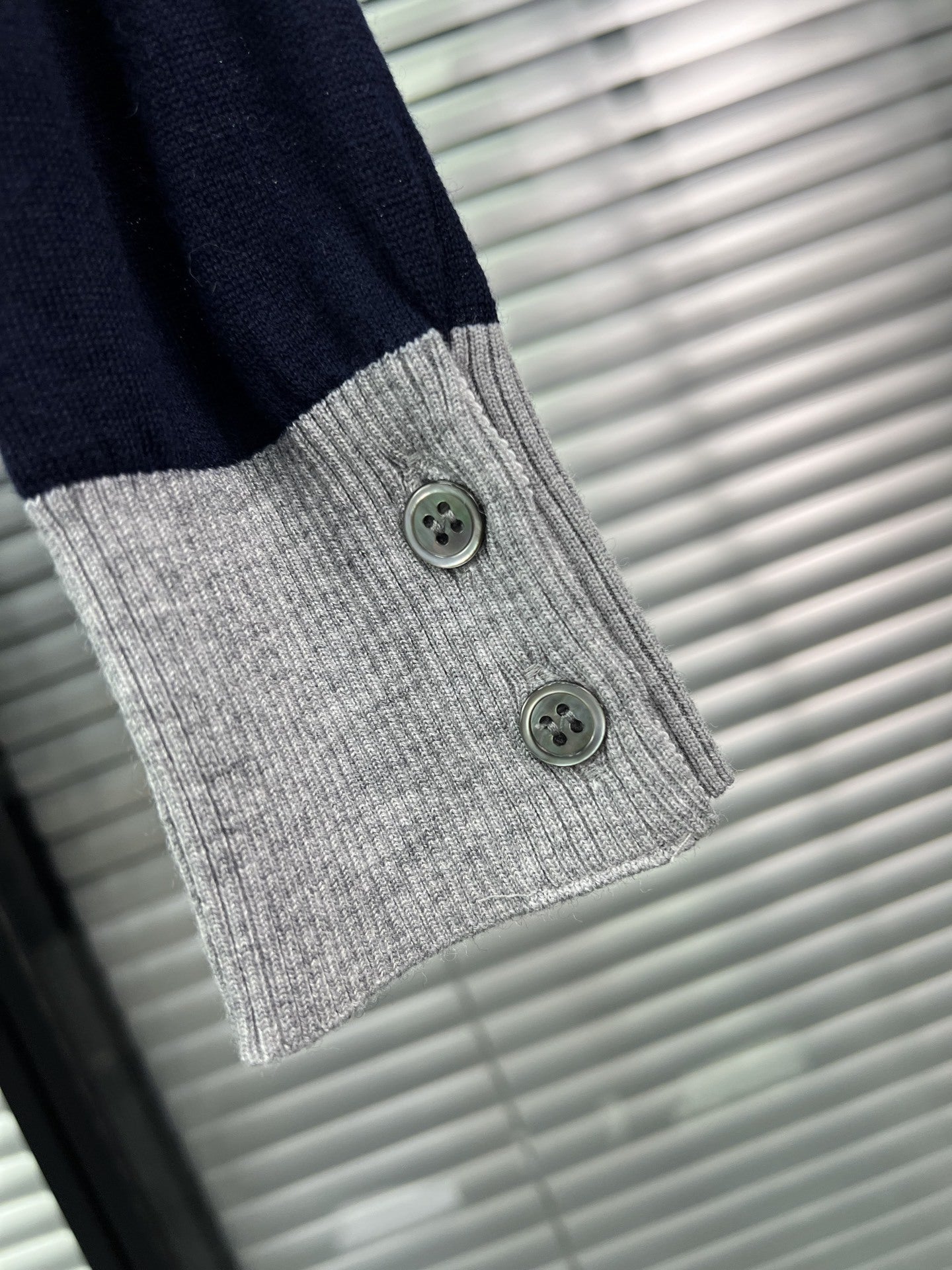 2025SS Spliced four-bar striped sweater THOM TREND