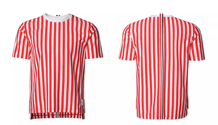 Unisex vertical striped T-shirt THOM TREND