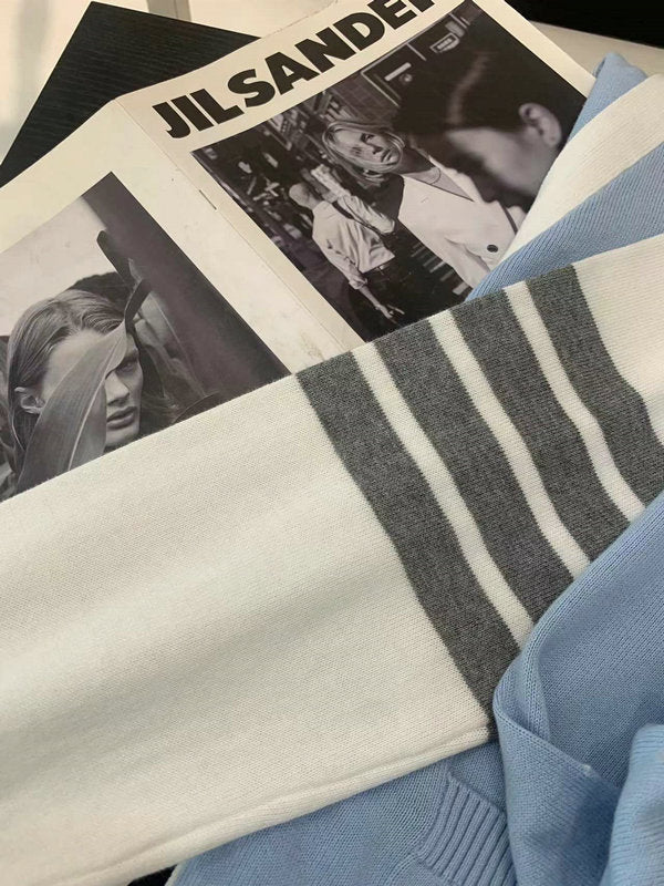 2025SS  Pocket Feather Intarsia Cardigan THOM TREND