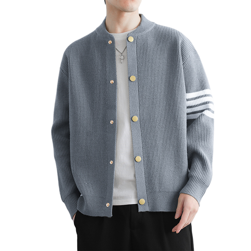 single-breasted knit sweater THOM TREND