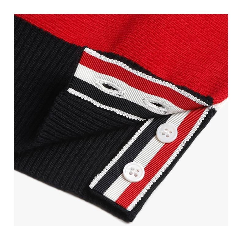 Men's Colorblock Knitted Sweater Jacket THOM TREND