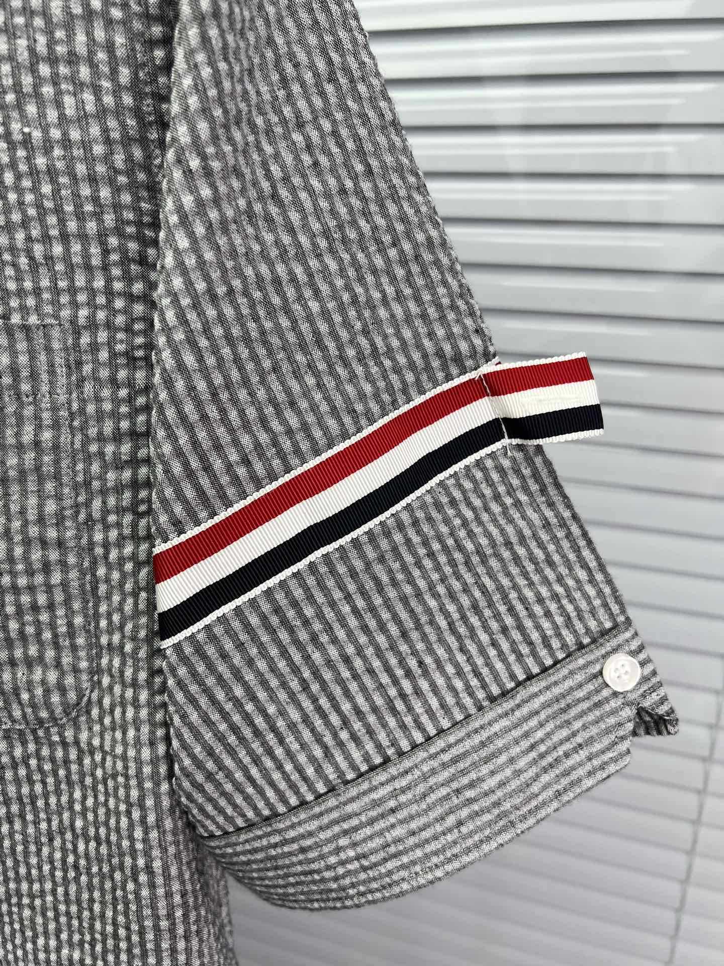 Men's Seersucker Shirt THOM TREND