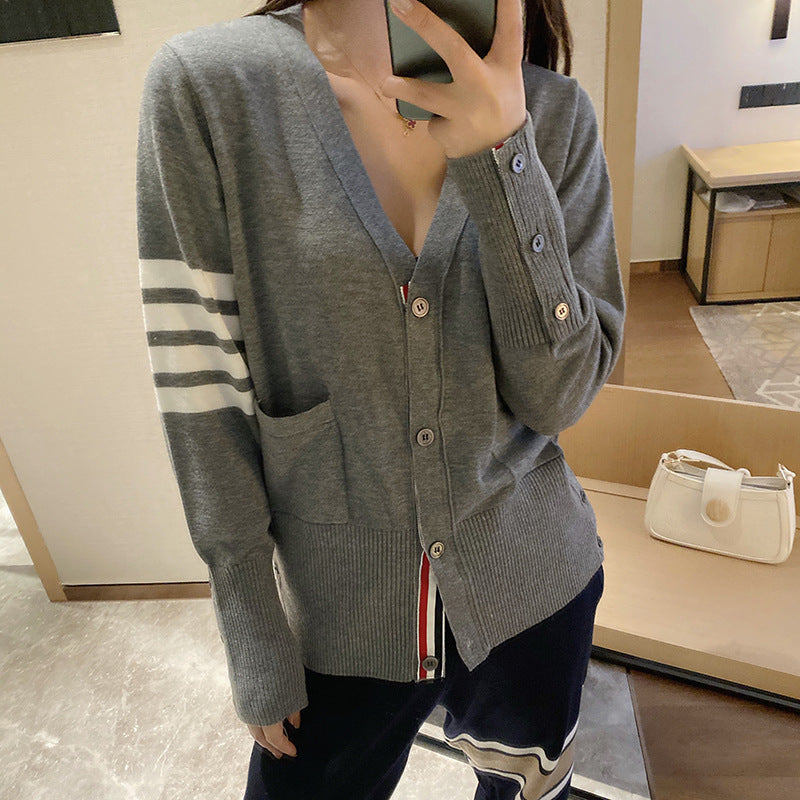 women's solid color sweater（复制） THOM TREND