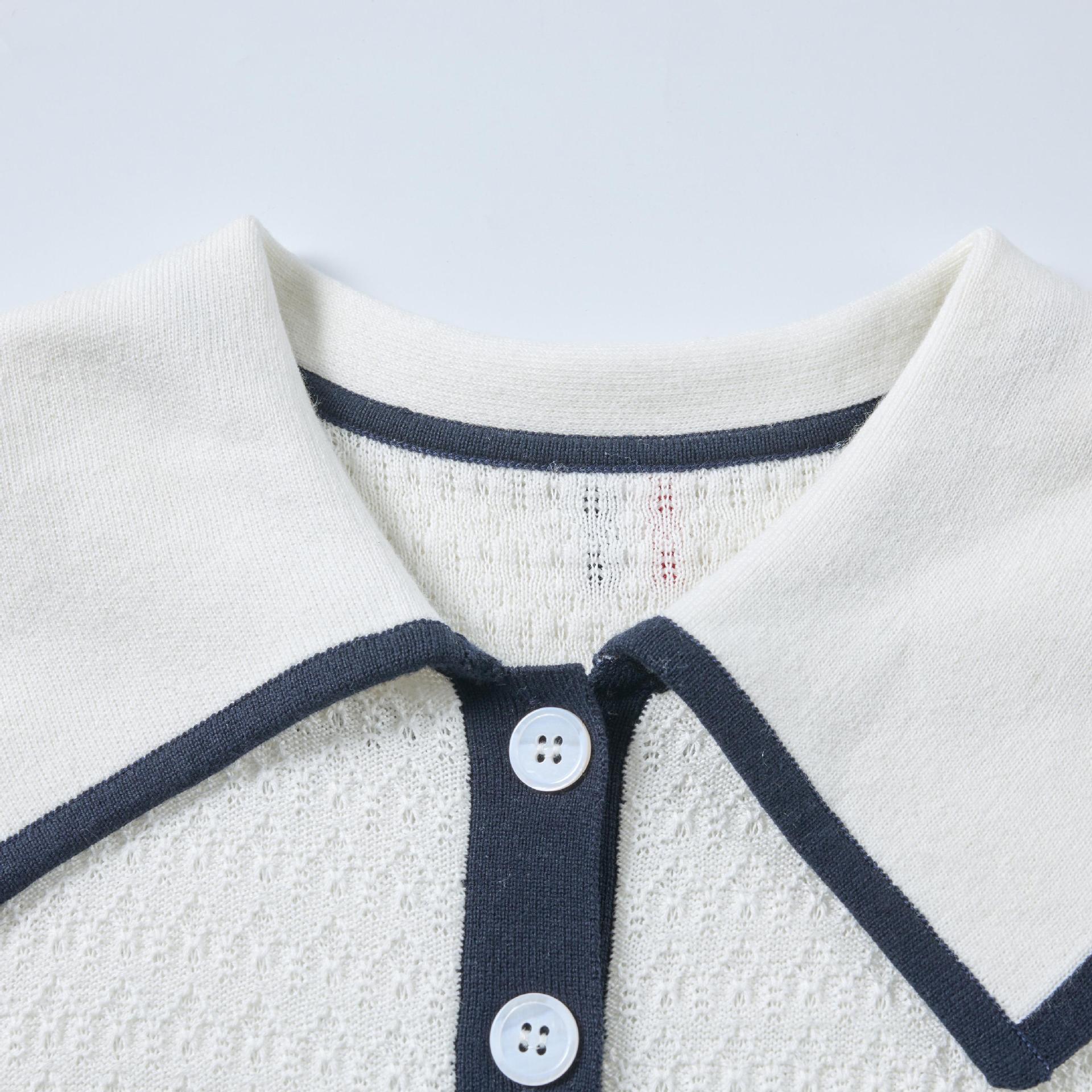 Little Doll Collar Knitted Dress THOM TREND