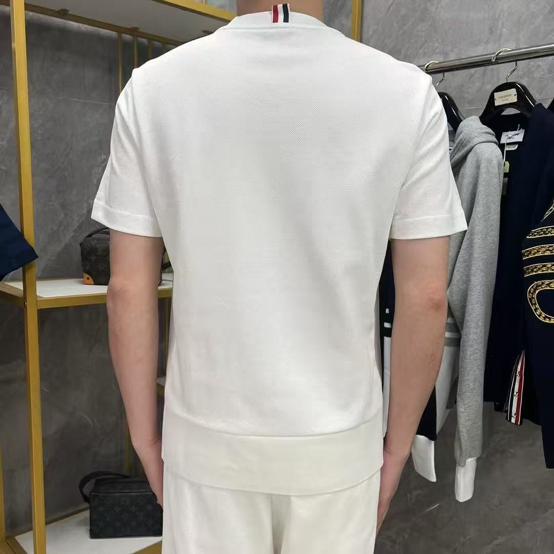 2025SS Short-sleeved solid color THOM TREND