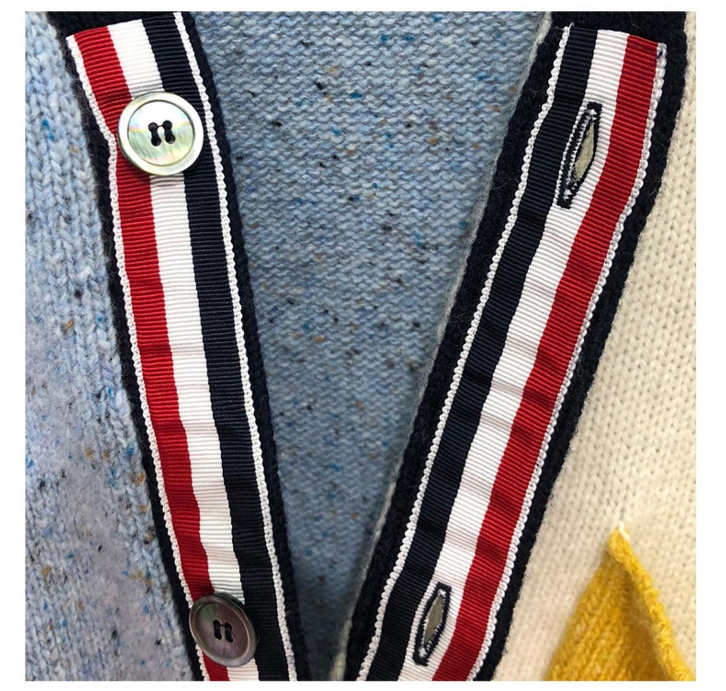 2025SS Unisex color-blocked sweater（副本） THOM TREND