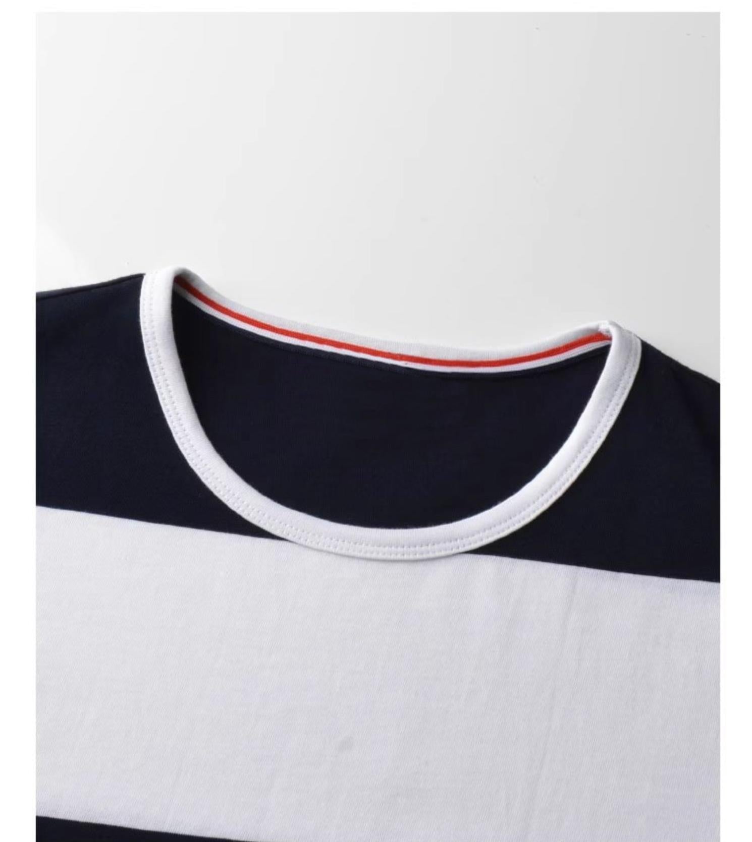 Men's striped short-sleeved T-shirt THOM TREND