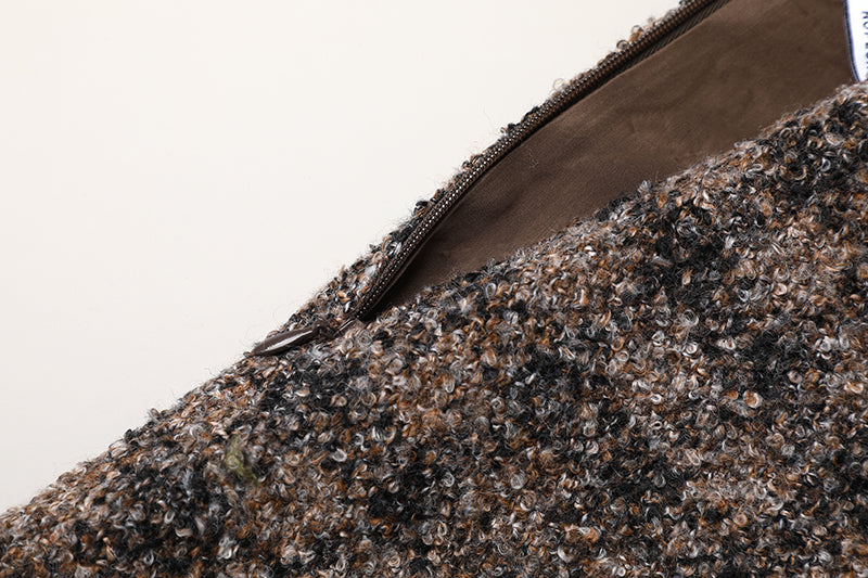 2025SS Plaid short jacket + skirt THOM TREND