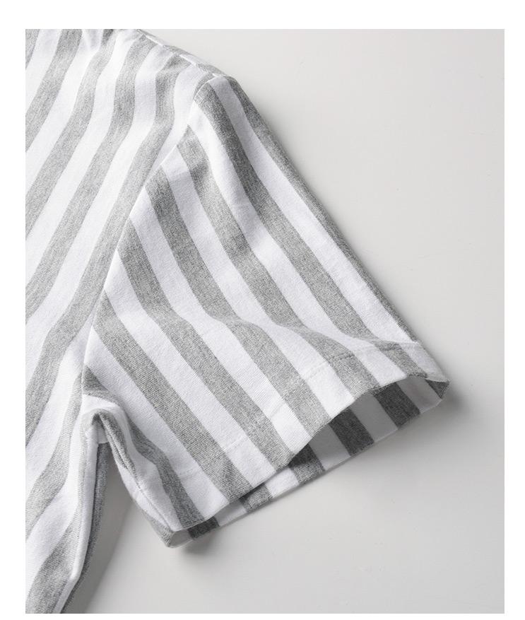 Unisex vertical striped T-shirt THOM TREND