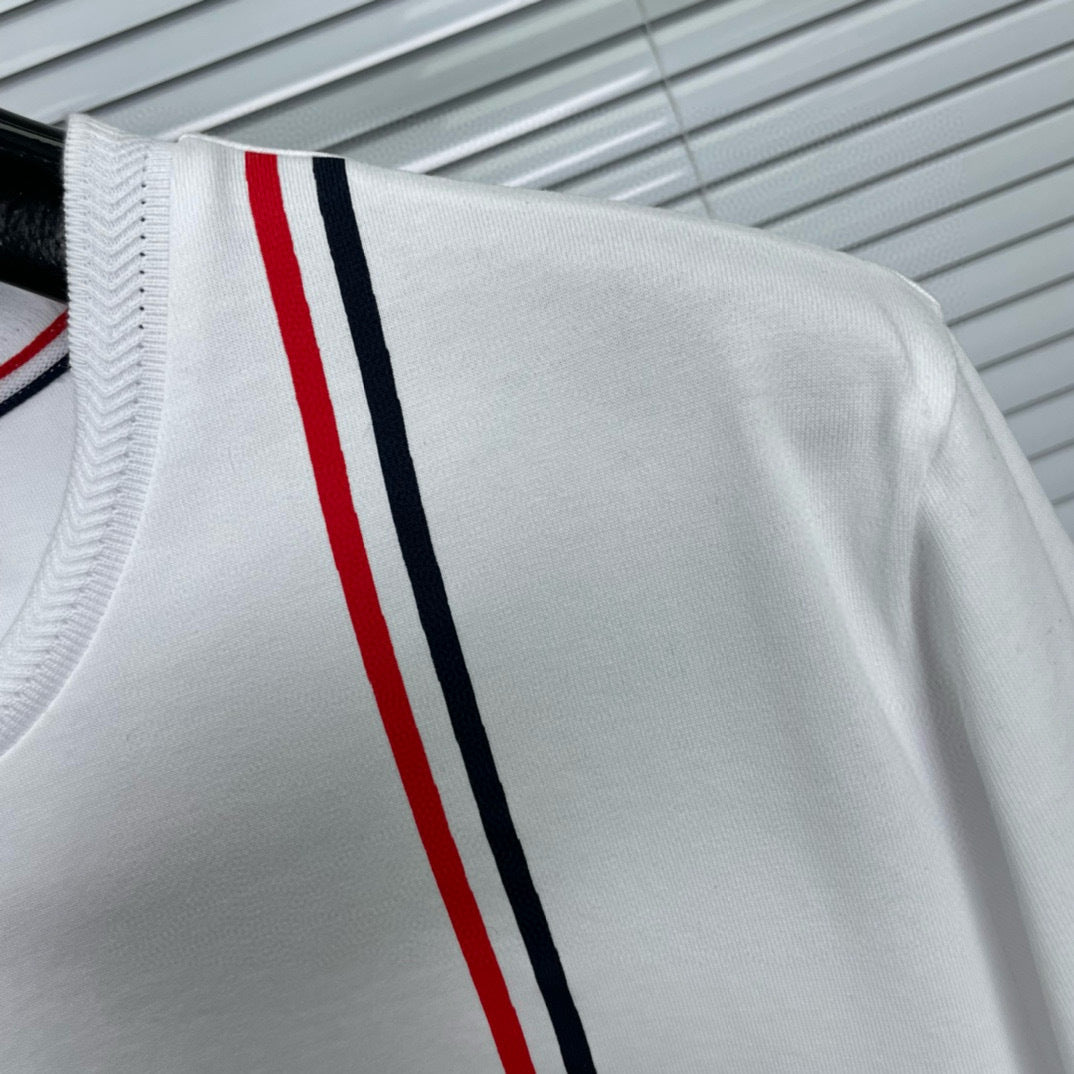 2025SS  vertical striped long-sleeved T-shirt THOM TREND