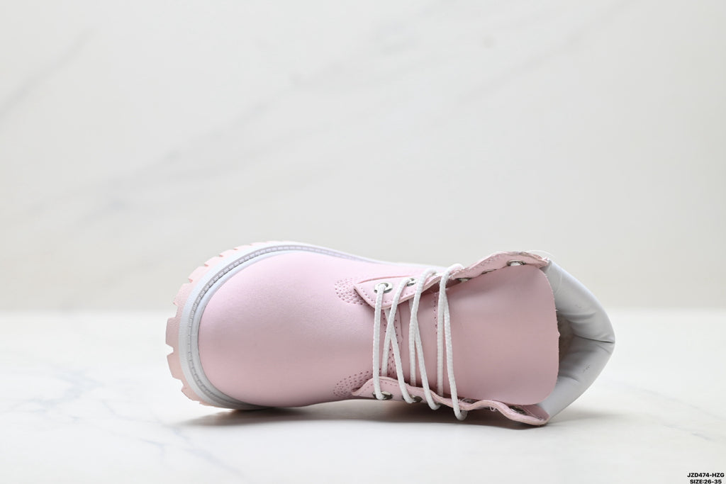 Timberland Pink Kids Premium Leather Boot - detail image 2