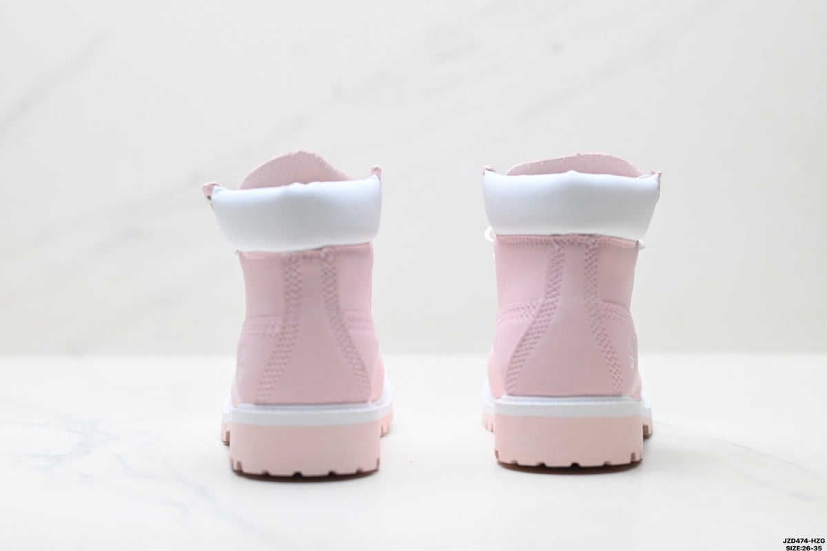 Timberland Pink Kids Premium Leather Boot - detail image 6
