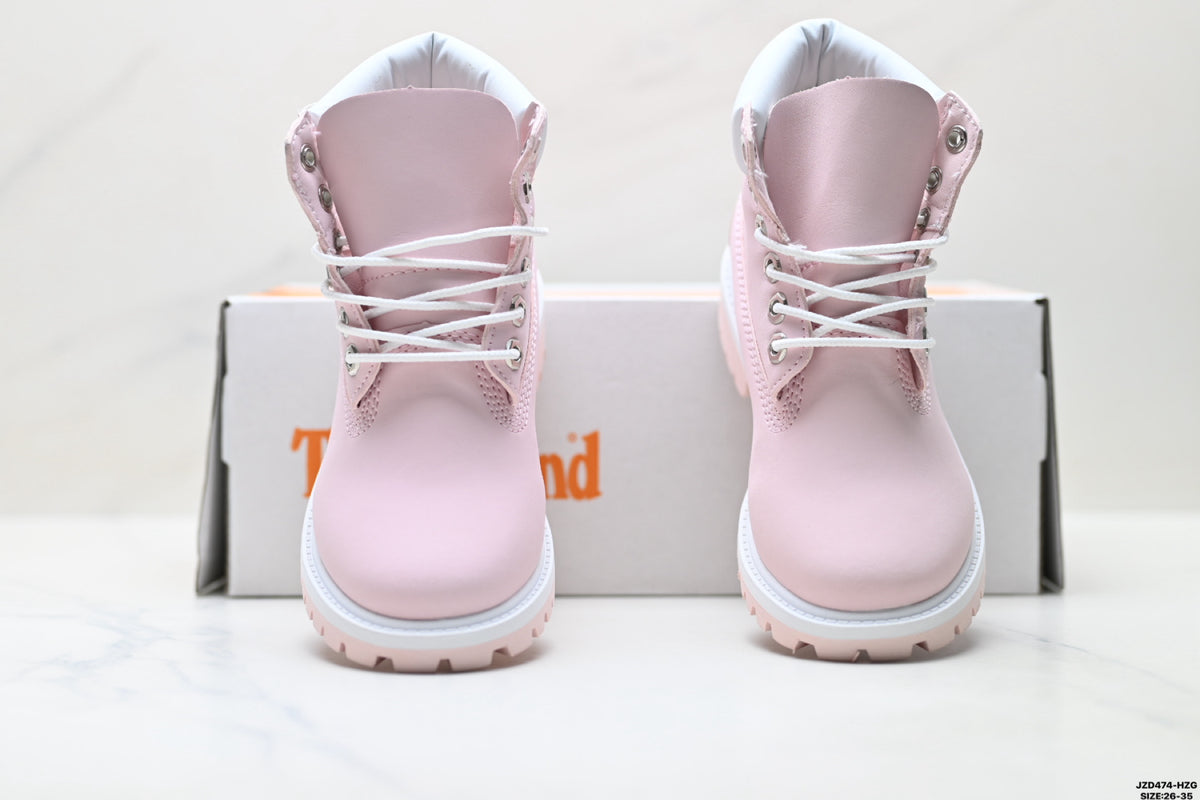 Timberland Pink Kids Premium Leather Boot - detail image 7