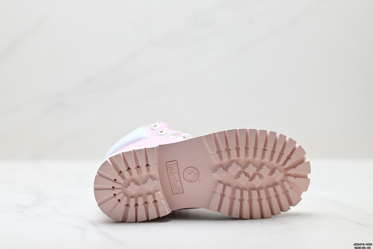 Timberland Pink Kids Premium Leather Boot - detail image 9